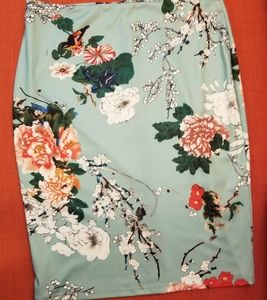 High Waist Midi Pencil Skirt